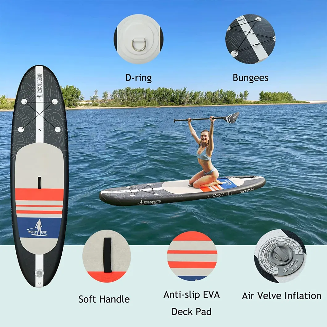 China Paddle Board Manufacture Custom Cheap Inflatable Sup Stand up Paddle Boards in 10′ 6FT